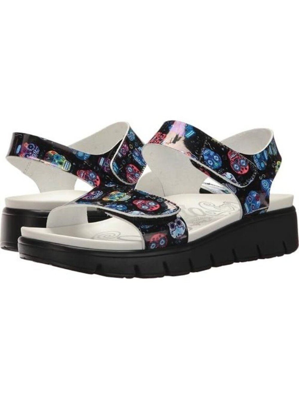 Alegria Playa Womens Sandals Sugar Skull Print Size 40 EU 9.5 / 10 US